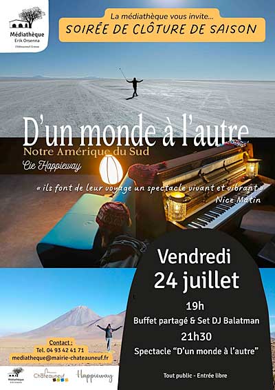 Spectacle « D'un monde à l'autre » par la Cie Happieway
