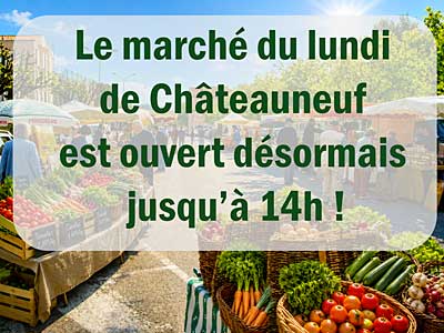 Affiche Extension de l'ouverture du march� du lundi